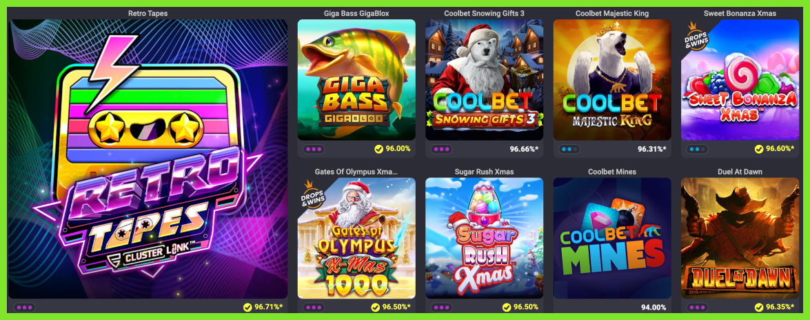 Coolbet slotid