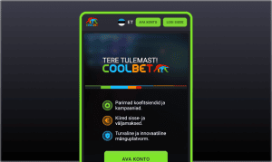 Liigu Coolbet kasiino kodulehele