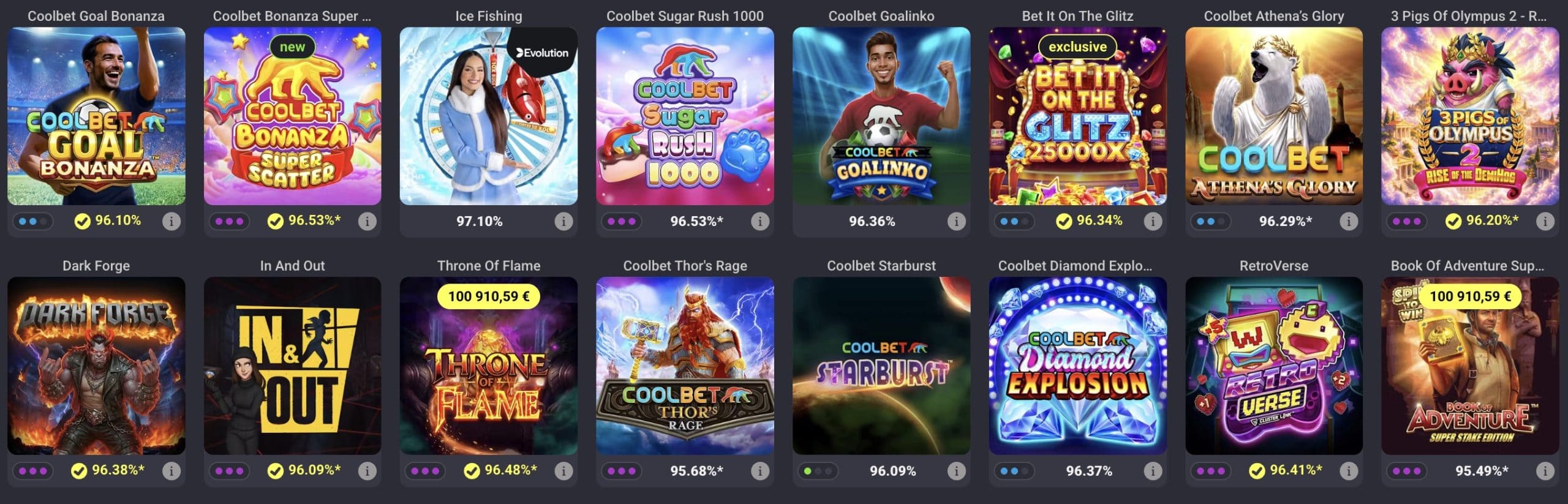 Coolbet slotid