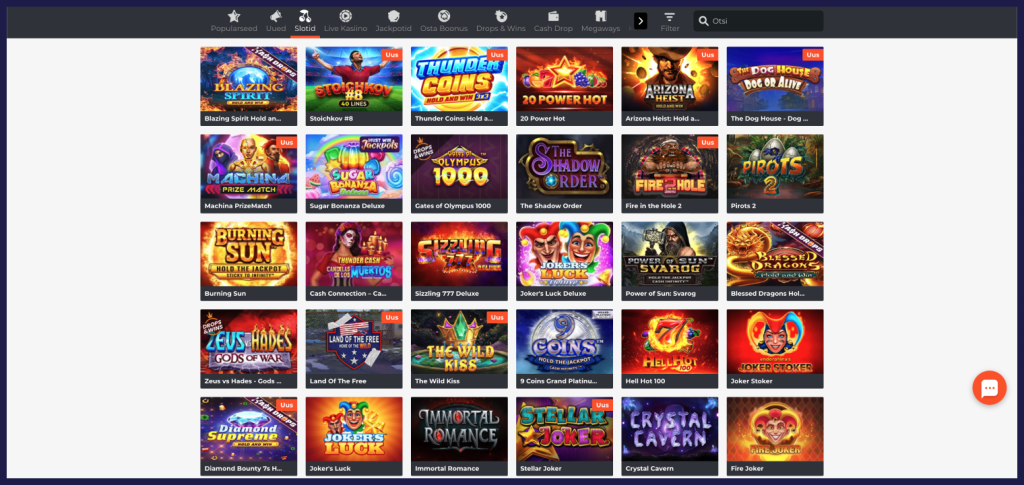 Ninja Casino Slotid
