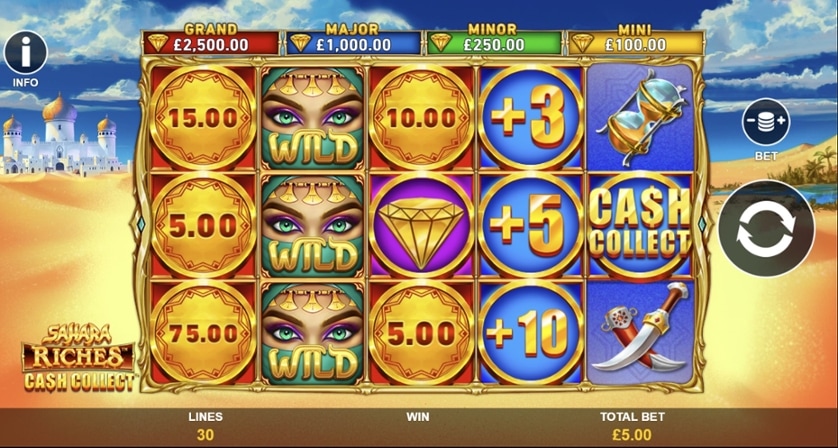 Mängi kohe - Sahara Riches Cash Collect