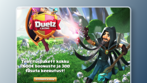 Ava kasiino ja vajuta “Sissemakse”