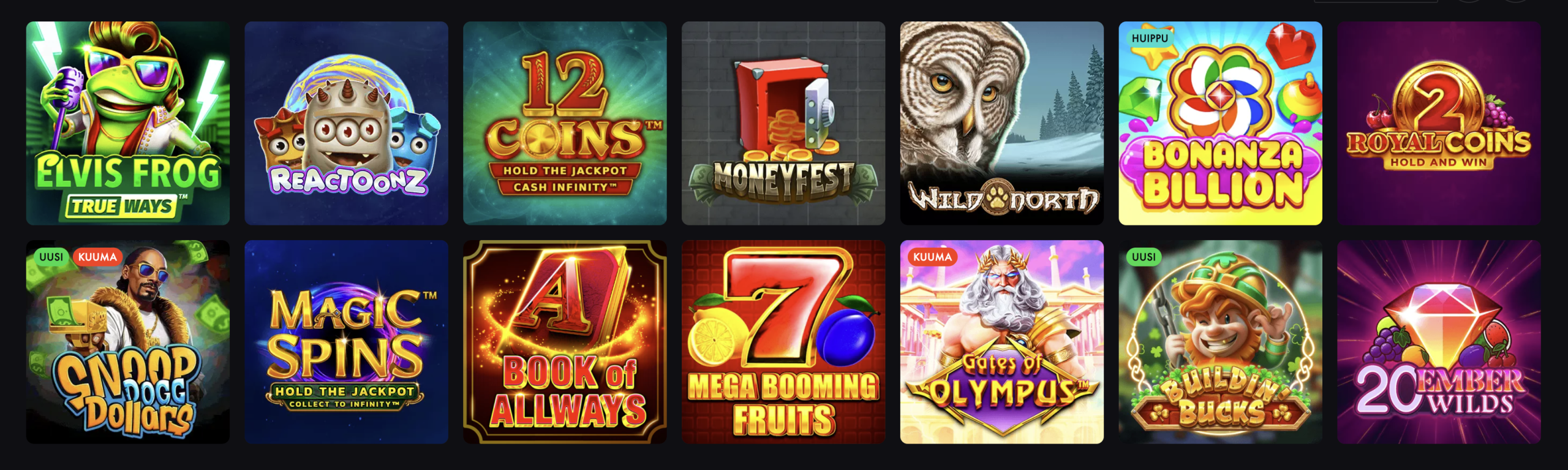 Rooster Bet kasiino teenindusajad