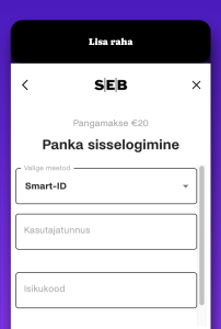 Logi panka sisse