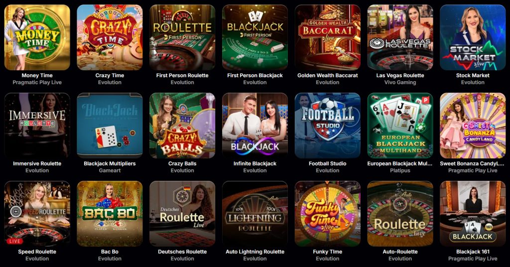 NV Casino live mängud