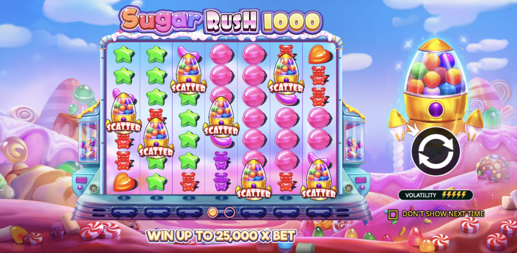 Mängi kohe - Sugar Rush 1000