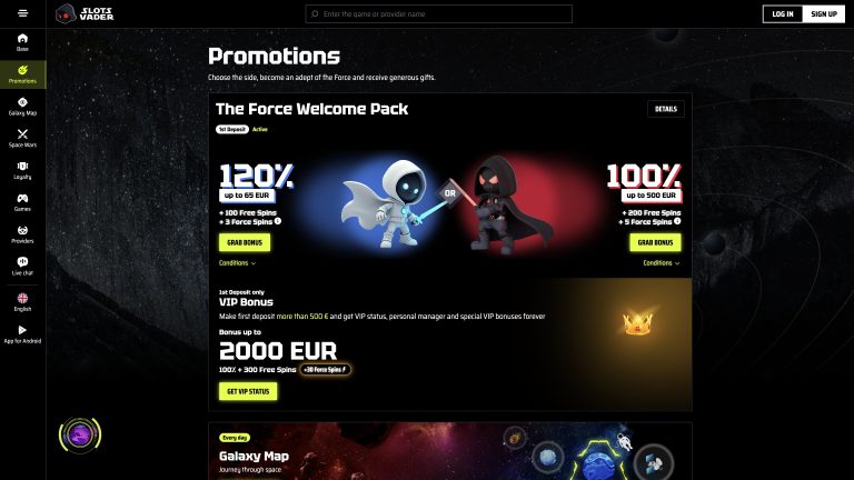 αξιόπιστο Slotsvader Casino μπόνους πρώτης κατάθεσης εικόνα στην Greece