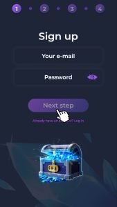 Siba kasiinosse ja kliki regamisnupule