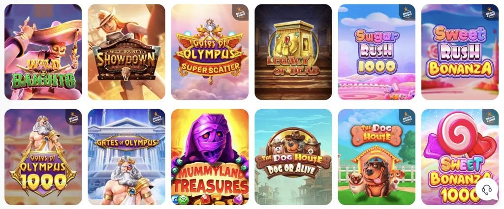 Kasiino Monro mänguvalik