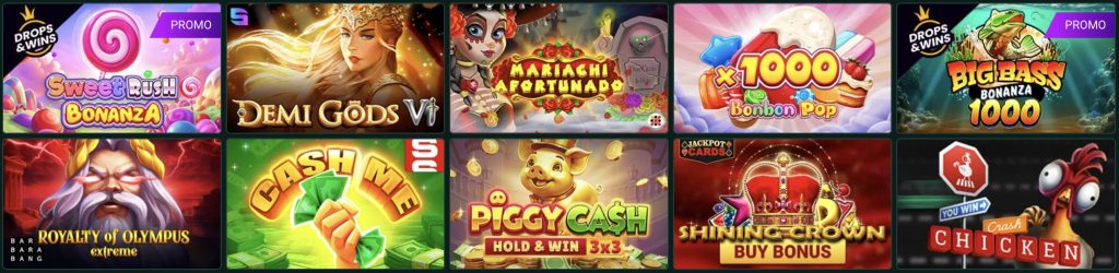 Kasiino SpinBetter mänguvalik