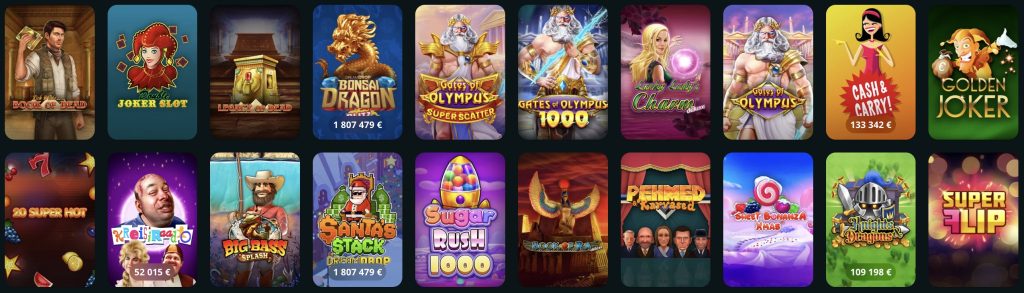 Kasiino SpeedyBet mänguvalik