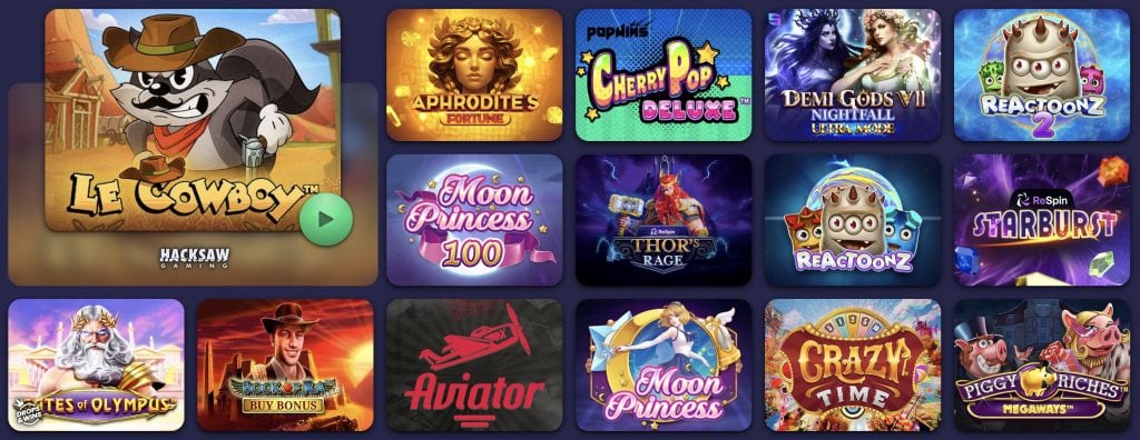 Игровой ассортимент казино ReSpin