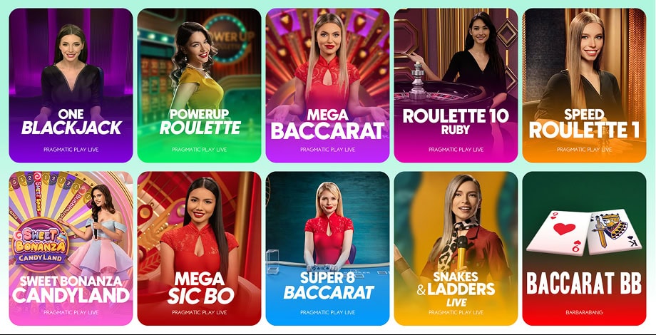 Samba Slots live-mängud